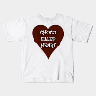 CHOCO FILLED HEART Kids T-Shirt